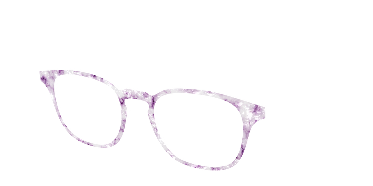 The Viola Pearl Marble - Angle Top Image - Pair Eyewear