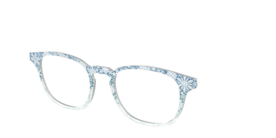 The White Lace Snowflake Crystal - Angle Top Thumbnail - Pair Eyewear
