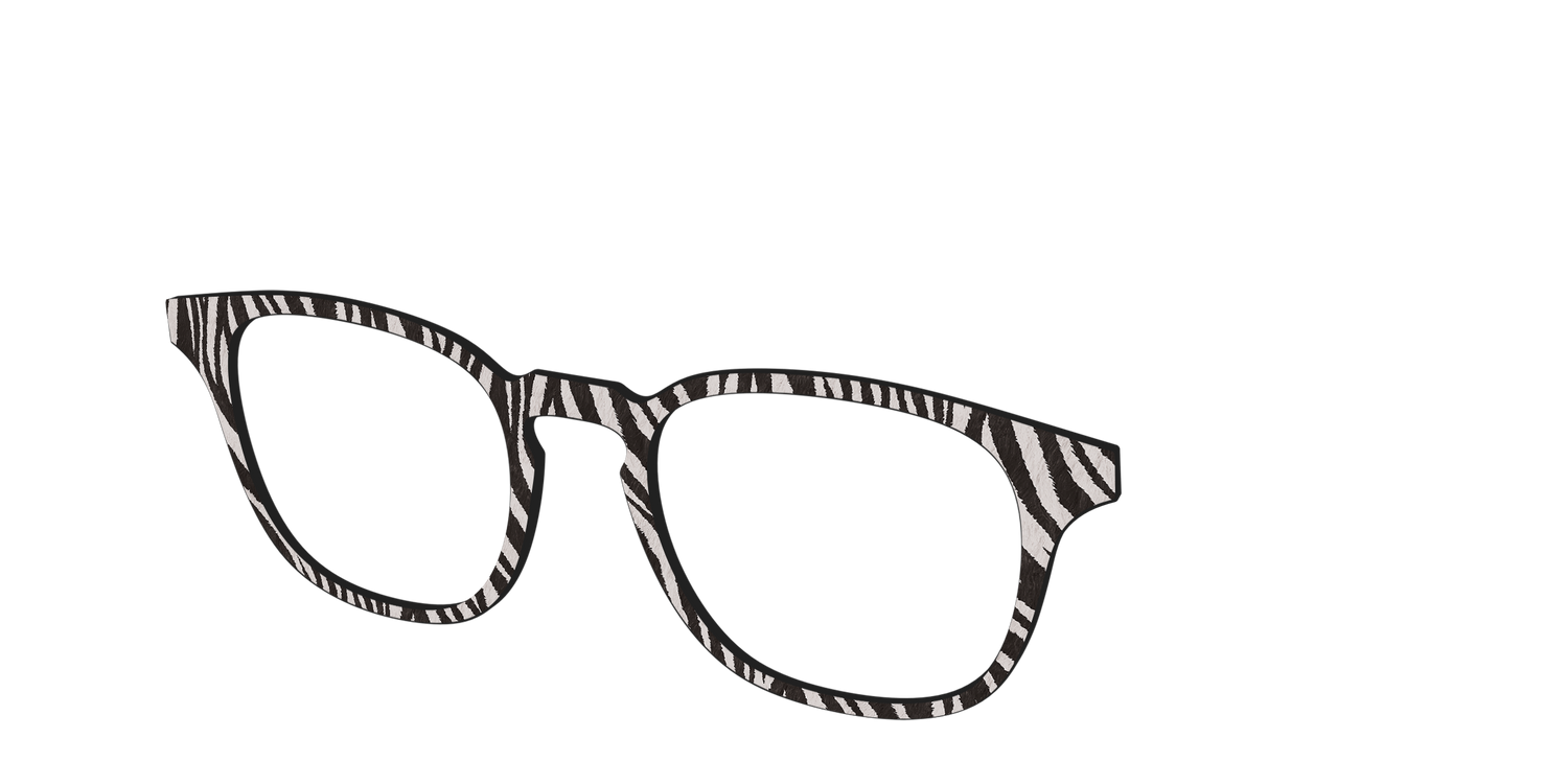 The Zebra Stripes - Angle Top Image - Pair Eyewear