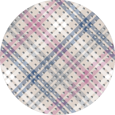 The Chiffon Plaid with Silver Foil Polka Dots