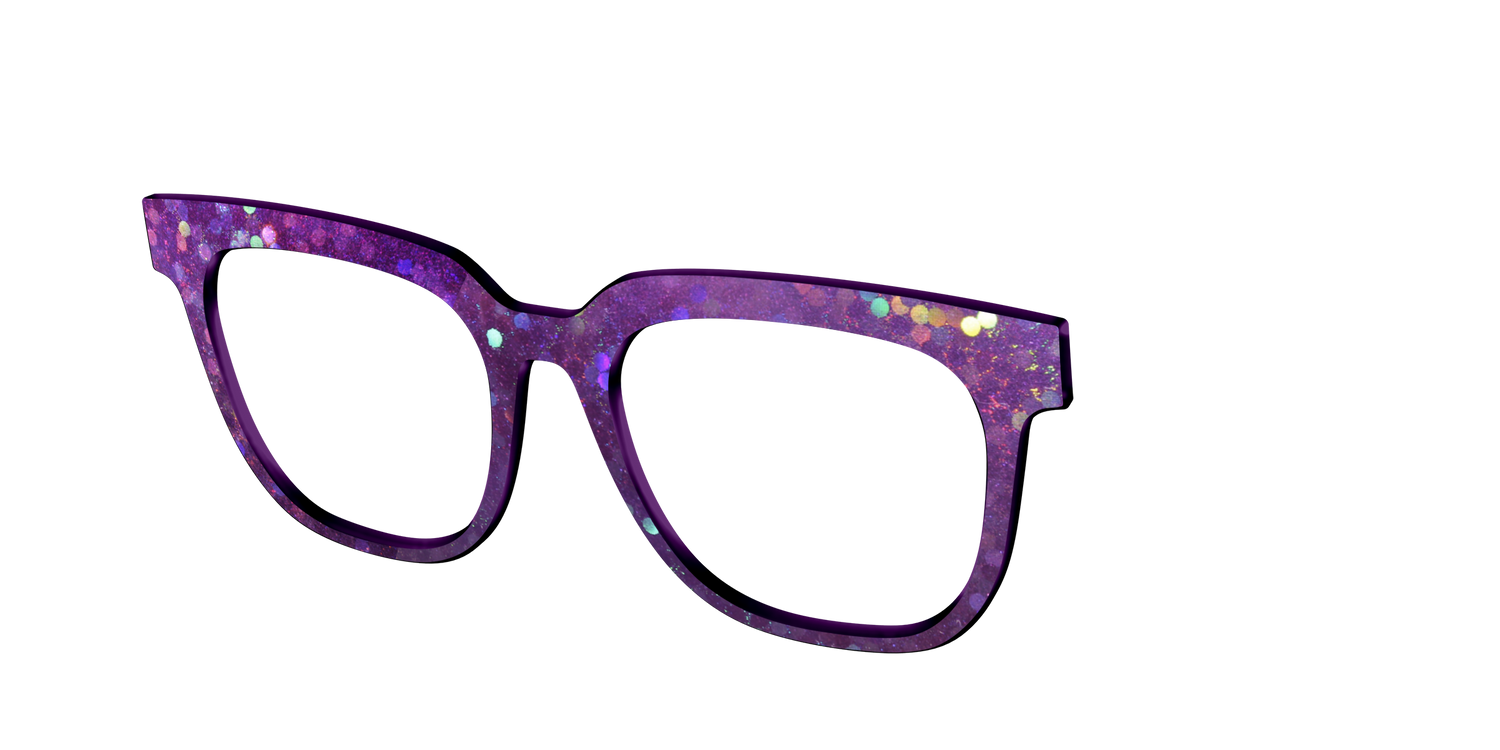 The Berry Jam Hexagons - Angle Top Image - Pair Eyewear