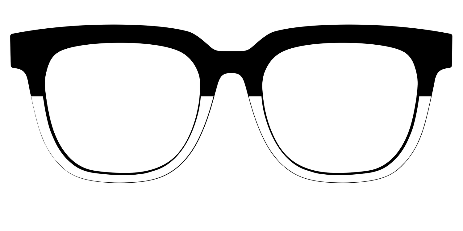 The Black and White - Front Top Image - Pair Eyewear