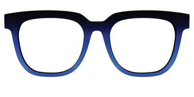 The Black to Blueberry Gradient - Front Top Thumbnail - Pair Eyewear