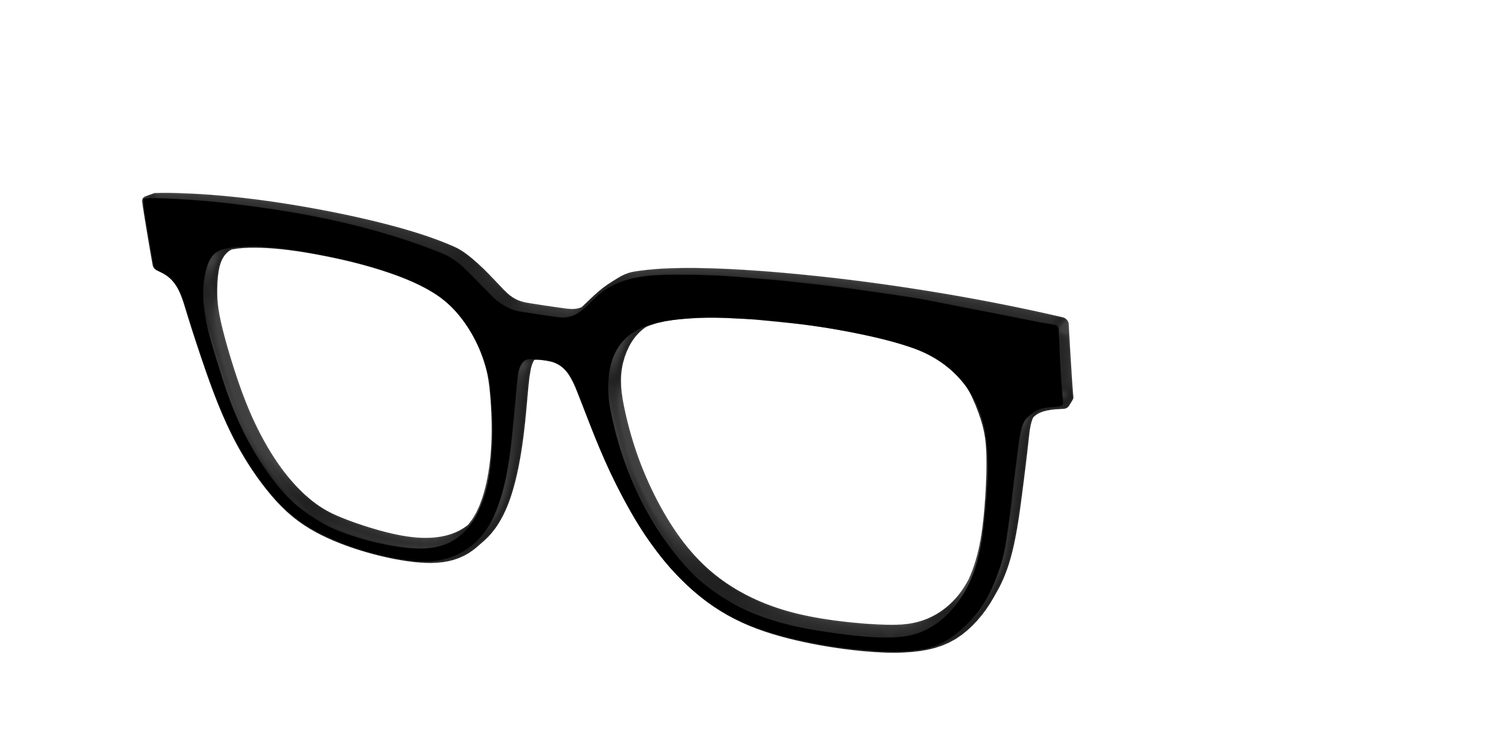 The Black - Angle Top Image - Pair Eyewear