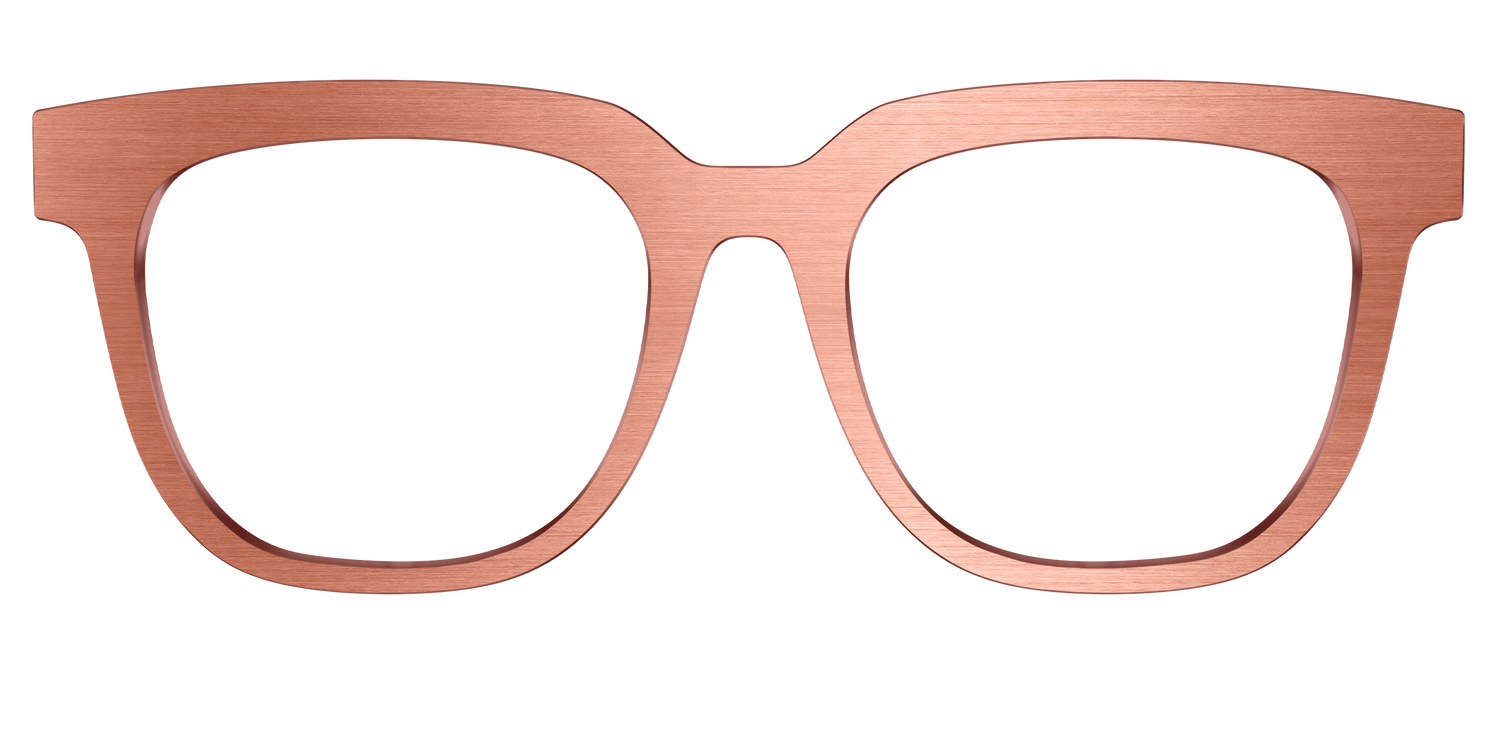 The Brushed Champagne - Front Top Image - Pair Eyewear