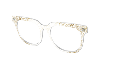 The Golden Flair Glitter Crystal with Gold Foil - Angle Top Thumbnail - Pair Eyewear