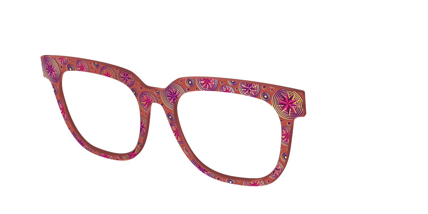 The Gold Foil Luna Lovegood™ - Angle Top Image - Pair Eyewear