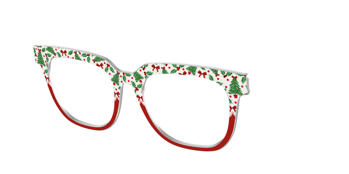The Holly Jolly Split - Angle Top Image - Pair Eyewear