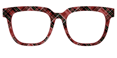 The Holly Plaid with Glitter - Front Top Thumbnail - Pair Eyewear
