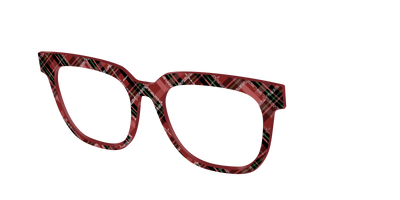 The Holly Plaid with Glitter - Angle Top Thumbnail - Pair Eyewear
