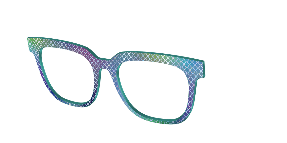 The Holographic Dragon Scales - Angle Top Image - Pair Eyewear