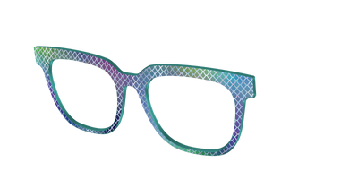 The Holographic Dragon Scales - Angle Top Thumbnail - Pair Eyewear