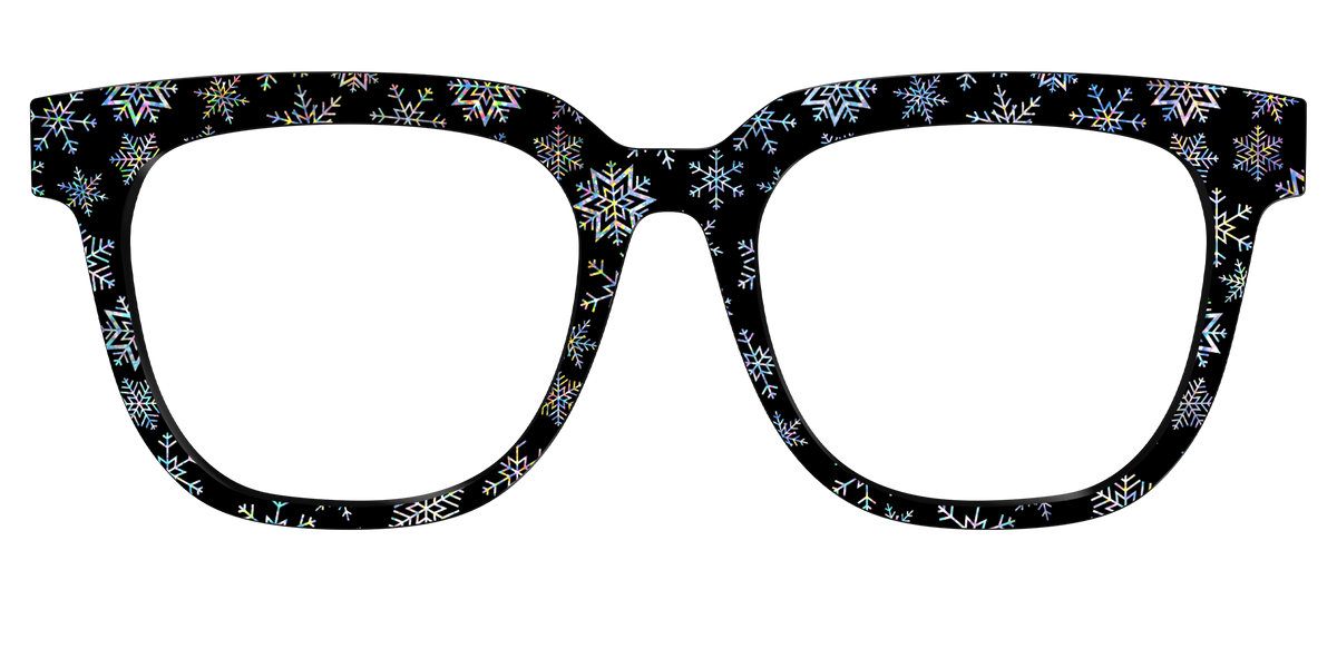 The Holographic Snowflakes - Front Top Image - Pair Eyewear