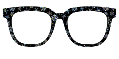 The Holographic Snowflakes - Front Top Thumbnail - Pair Eyewear