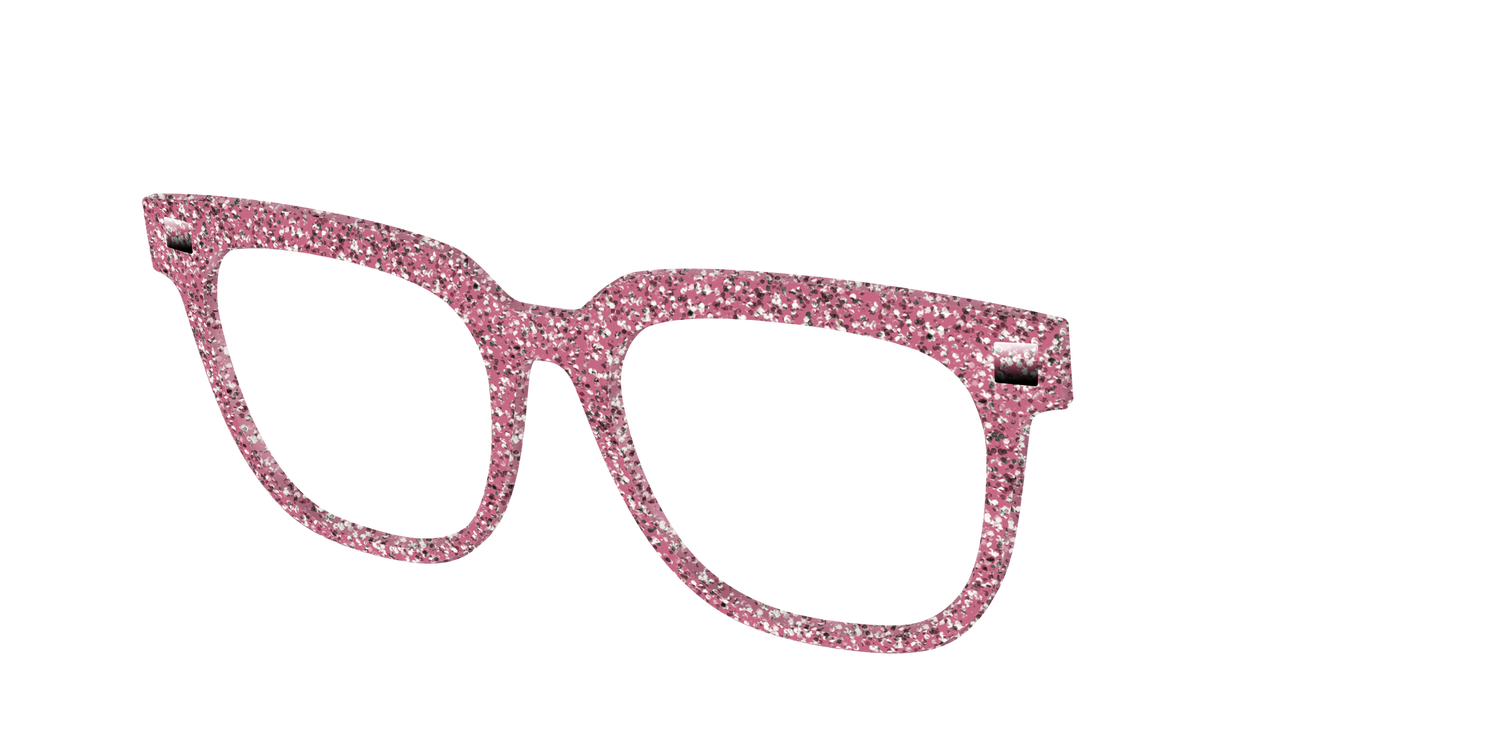 The Hot Pink Sparkle - Angle Top Image - Pair Eyewear