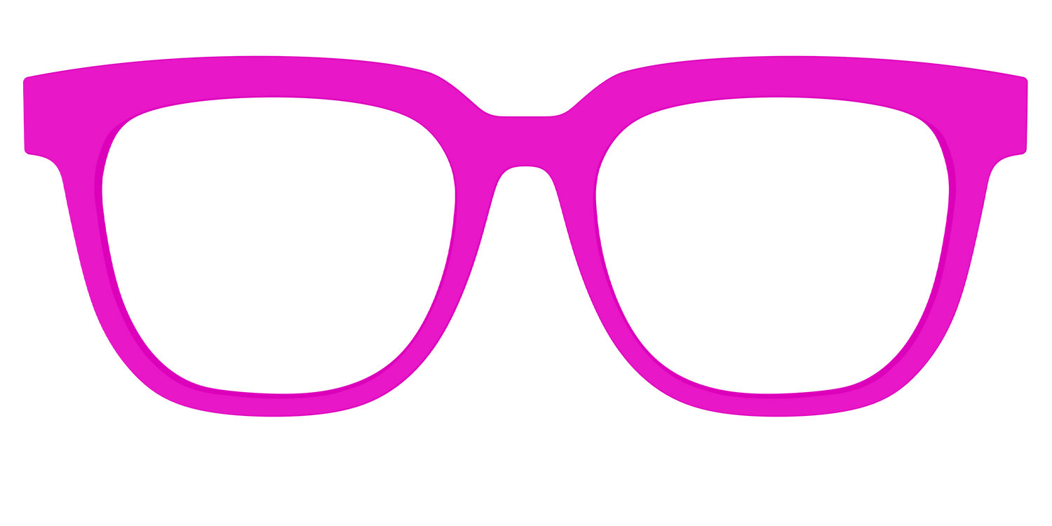 The Hot Pink - Front Top Image - Pair Eyewear