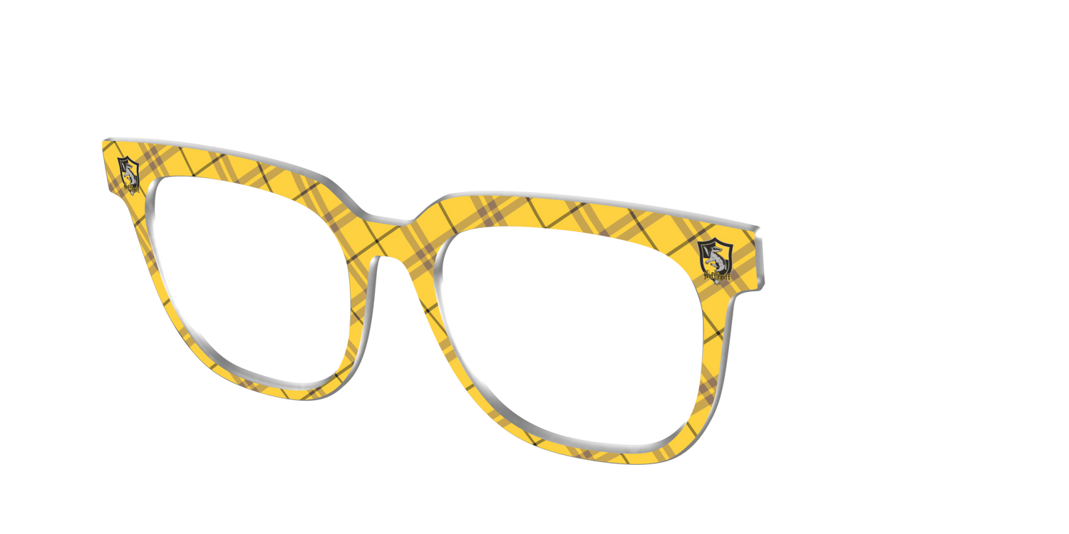 The Hufflepuff™ Plaid - Angle Top Image - Pair Eyewear