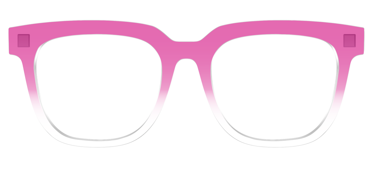 The Magenta Gradient Crystal - Front Top Image - Pair Eyewear