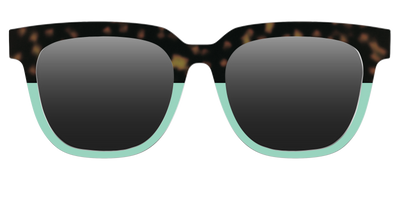 The Polarized Matcha Split Sun Top - Front Top Thumbnail - Pair Eyewear