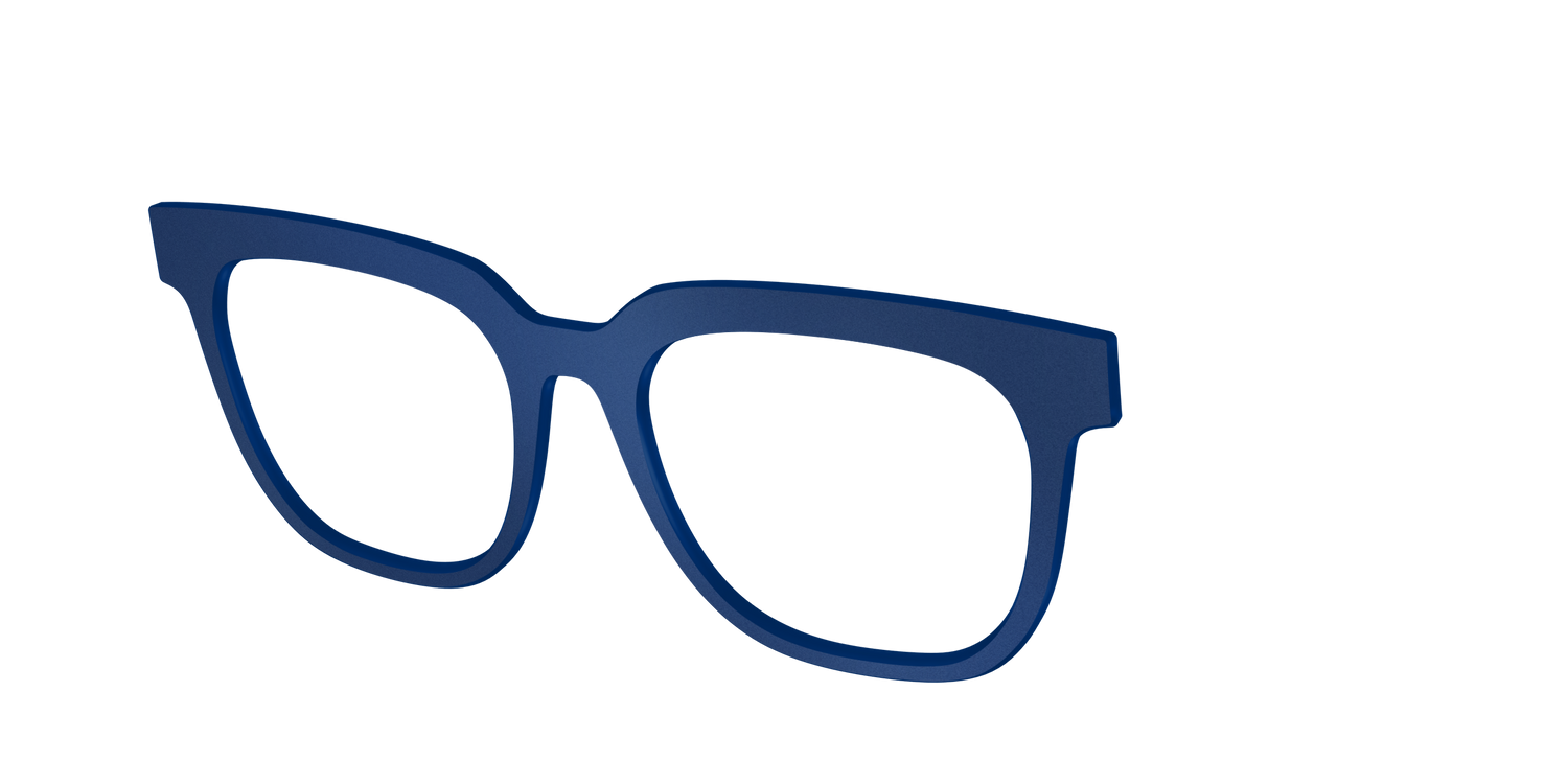The Matte Navy - Angle Top Image - Pair Eyewear