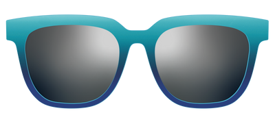 The Polarized Ocean Blue Sun Top - Front Top Thumbnail - Pair Eyewear