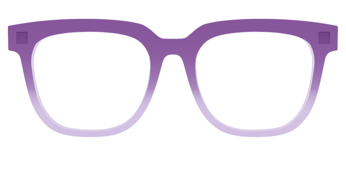 The Plum to Lilac Gradient Crystal - Front Top Image - Pair Eyewear