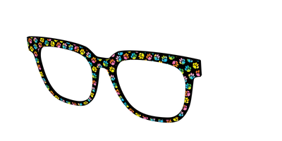 The Rainbow Paw Print - Angle Top Thumbnail - Pair Eyewear