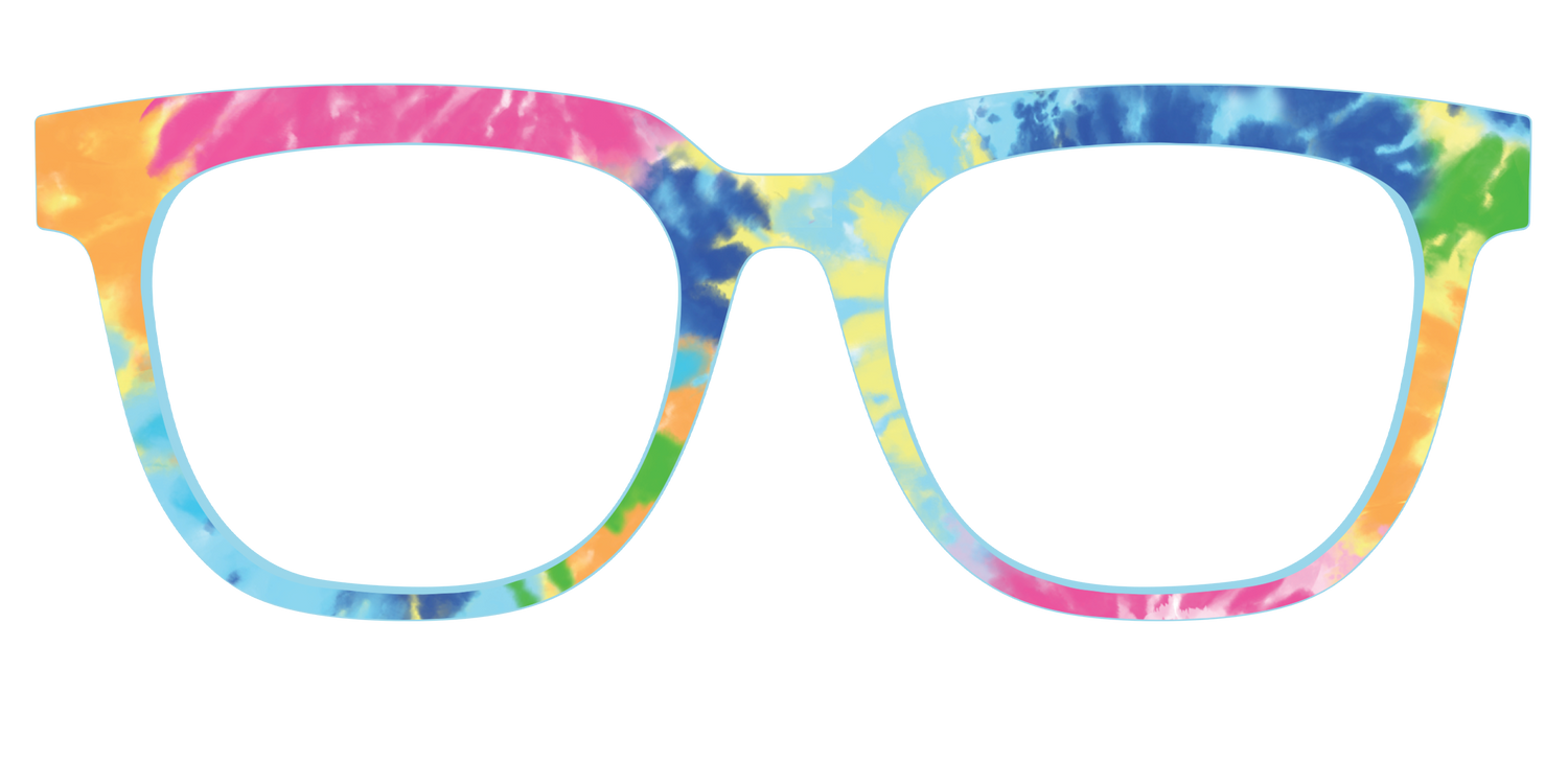 The Rainbow Tie-Dye - Front Top Image - Pair Eyewear