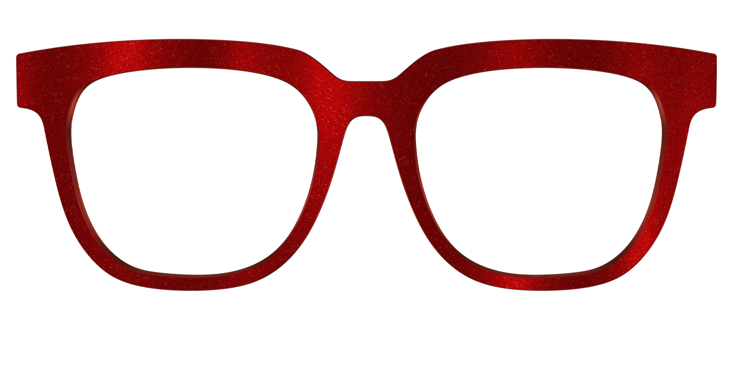 The Red Shimmer - Front Top Image - Pair Eyewear
