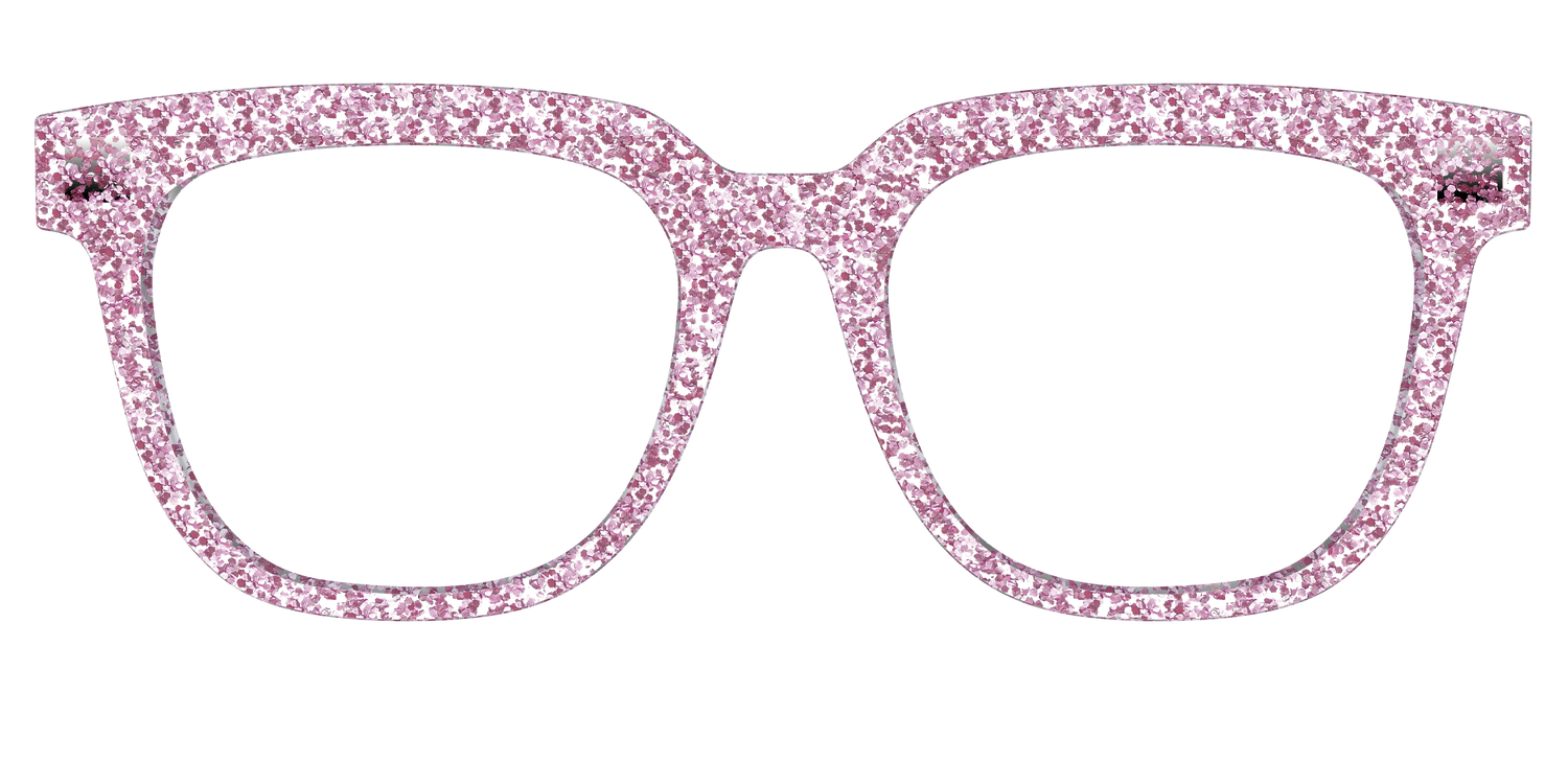 The Rose Gold Sparkle - Front Top Image - Pair Eyewear