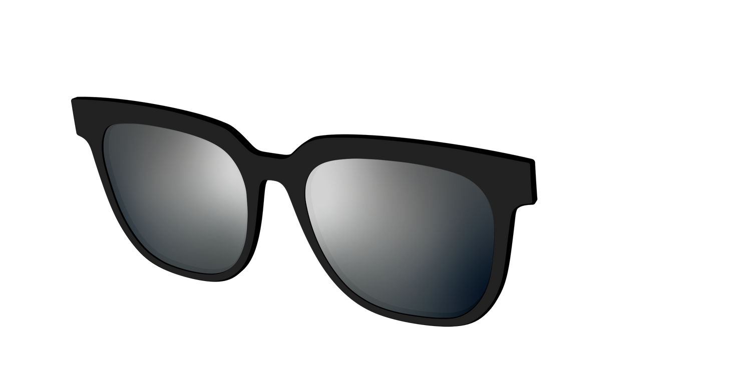 The Polarized Silver Reflective Sun Top - Angle Top Image - Pair Eyewear