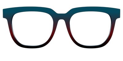 The Teal to Espresso Gradient - Front Top Thumbnail - Pair Eyewear