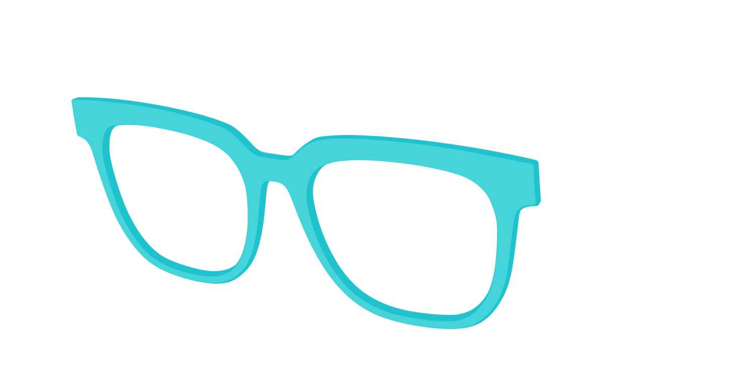 The Turquoise - Angle Top Image - Pair Eyewear