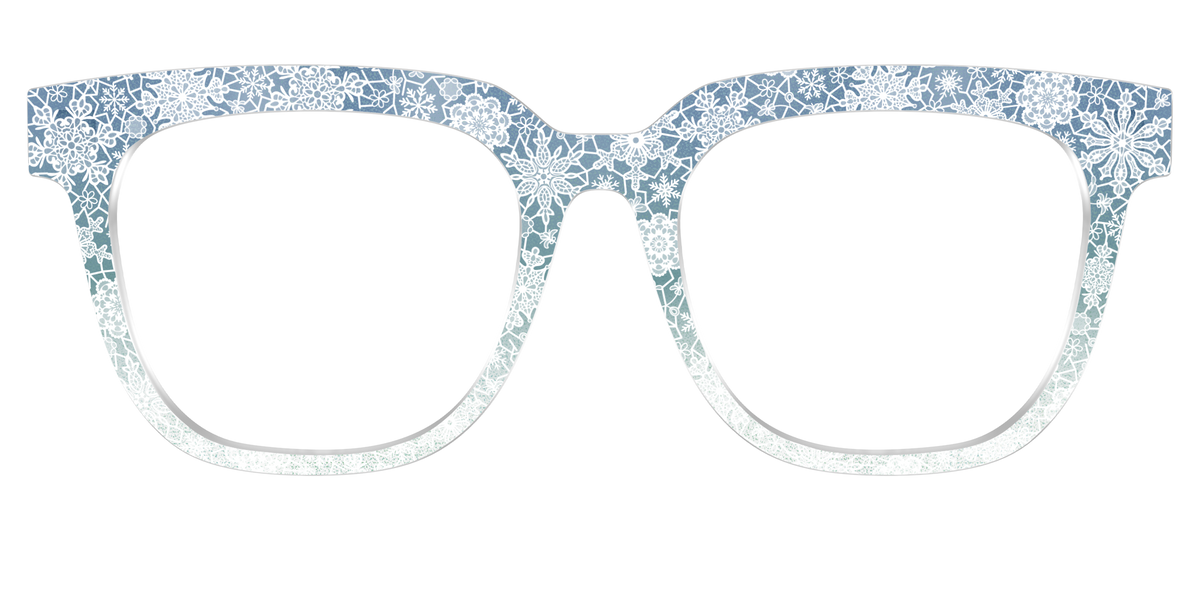 The White Lace Snowflake Crystal - Front Top Image - Pair Eyewear