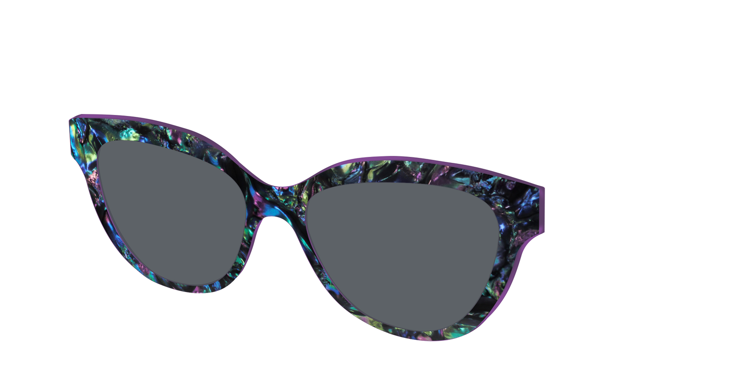 The Polarized Abalone Sun Top - Angle Top Image - Pair Eyewear