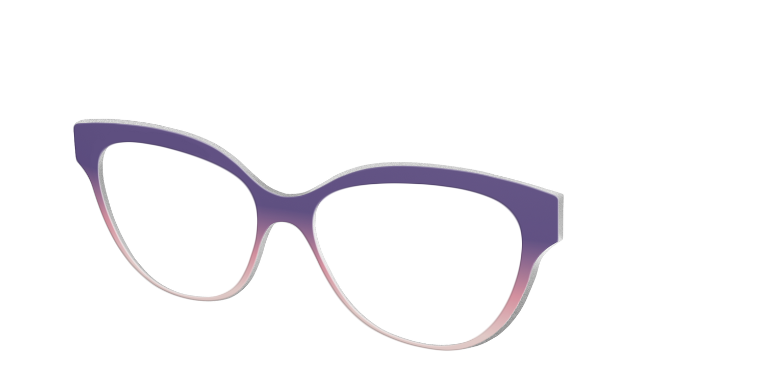 The Acai to Blush Gradient - Angle Top Image - Pair Eyewear