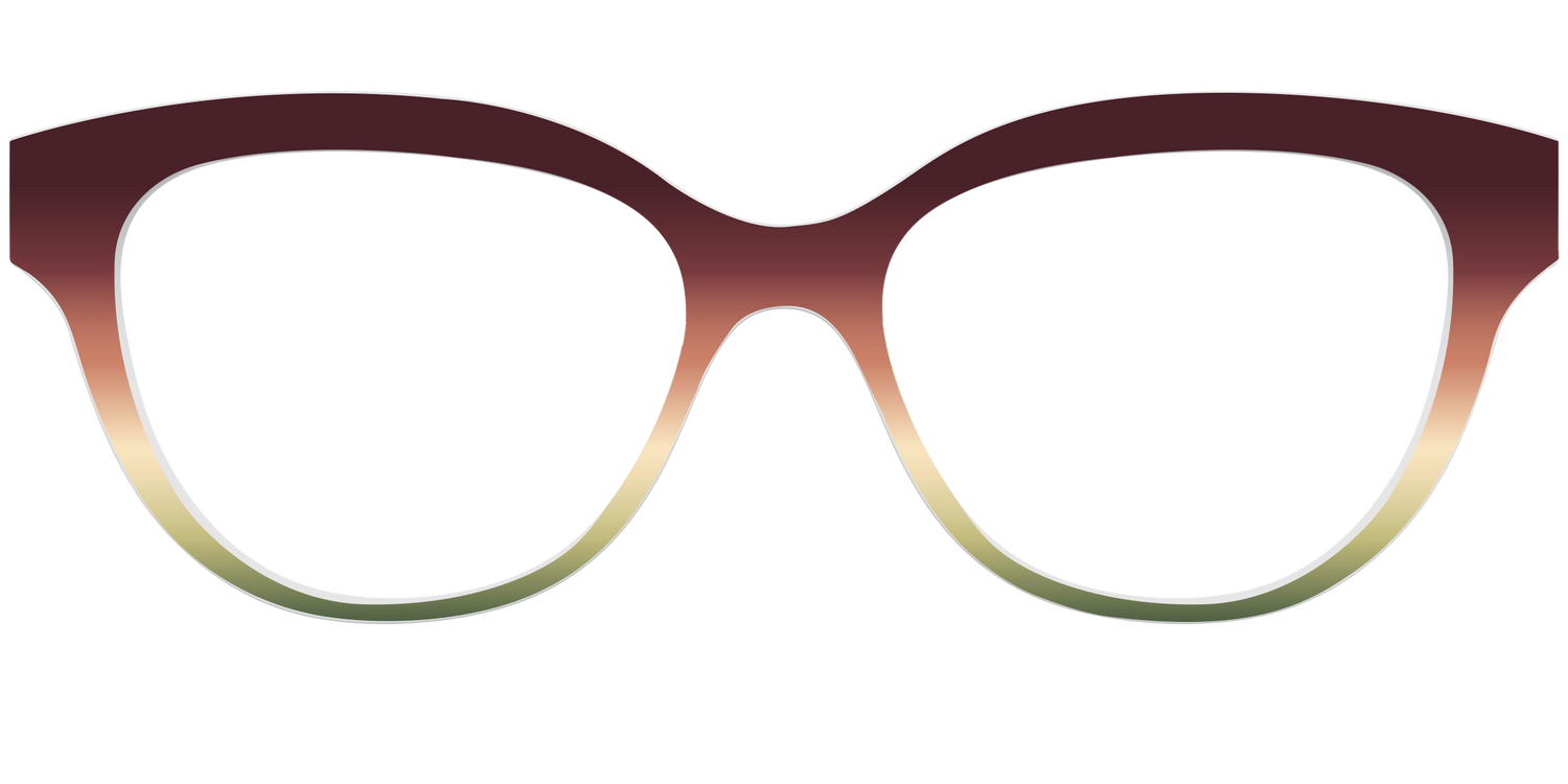 The Acorn to Moss Gradient - Front Top Image - Pair Eyewear