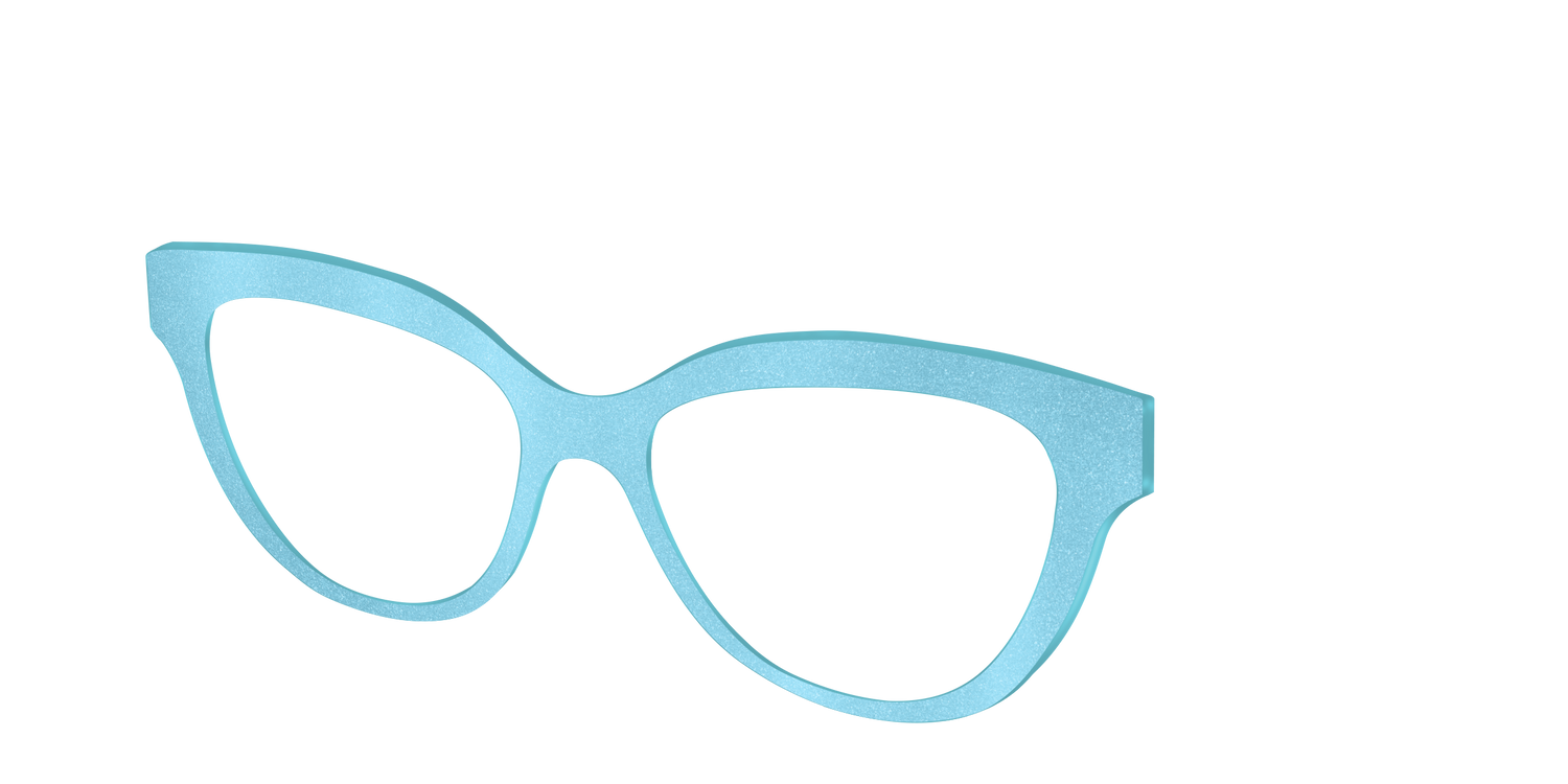 The Aqua Shimmer - Angle Top Image - Pair Eyewear