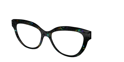 The Black Holographic Scrolls - Angle Top Thumbnail - Pair Eyewear