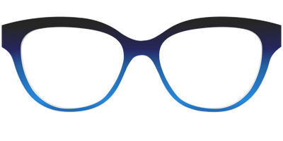 The Black to Blueberry Gradient - Front Top Thumbnail - Pair Eyewear