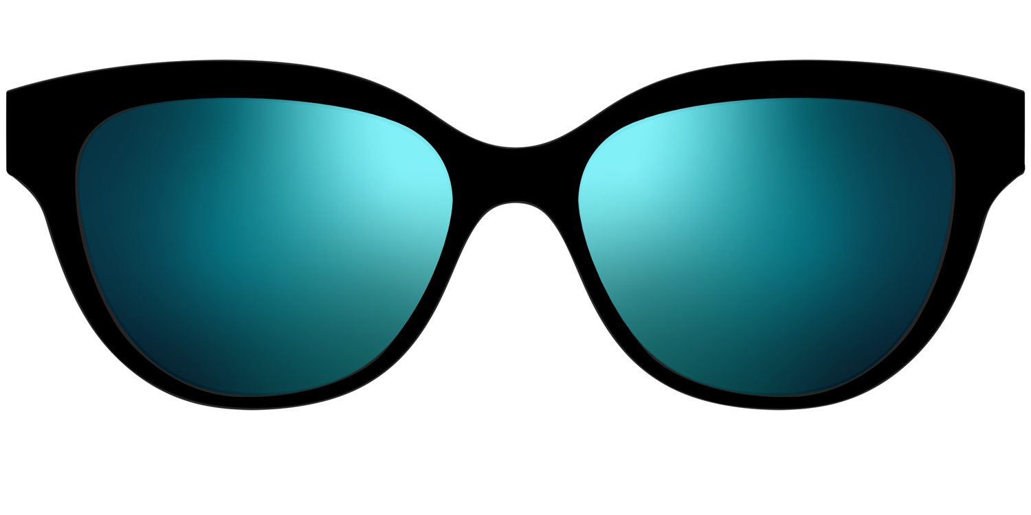 The Polarized Blue Reflective Sun Top - Front Top Image - Pair Eyewear