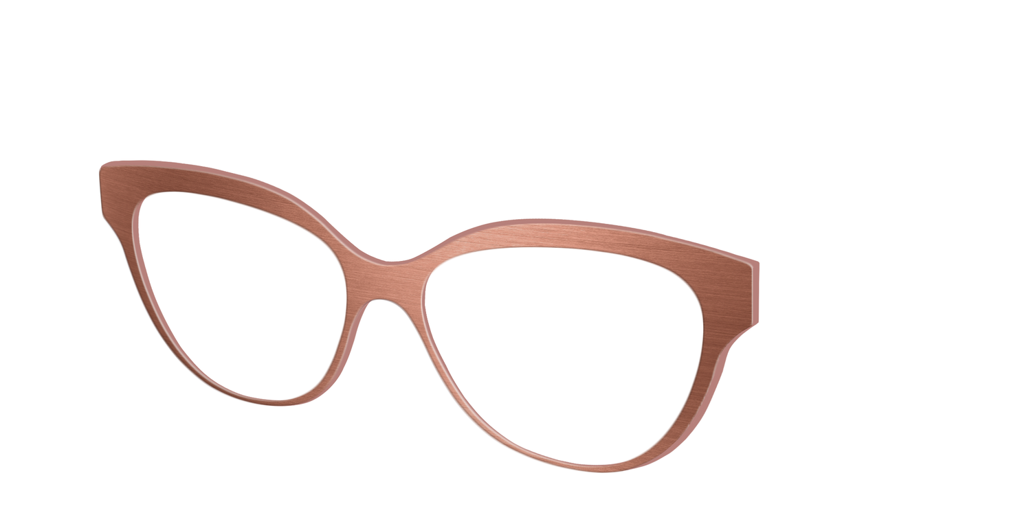 The Brushed Champagne - Angle Top Image - Pair Eyewear