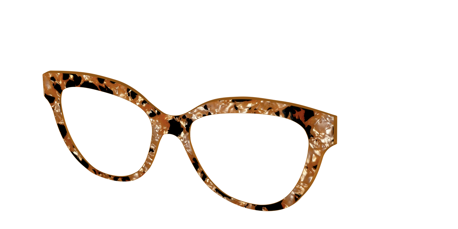 The Caramel Pearl Tortoise - Angle Top Image - Pair Eyewear