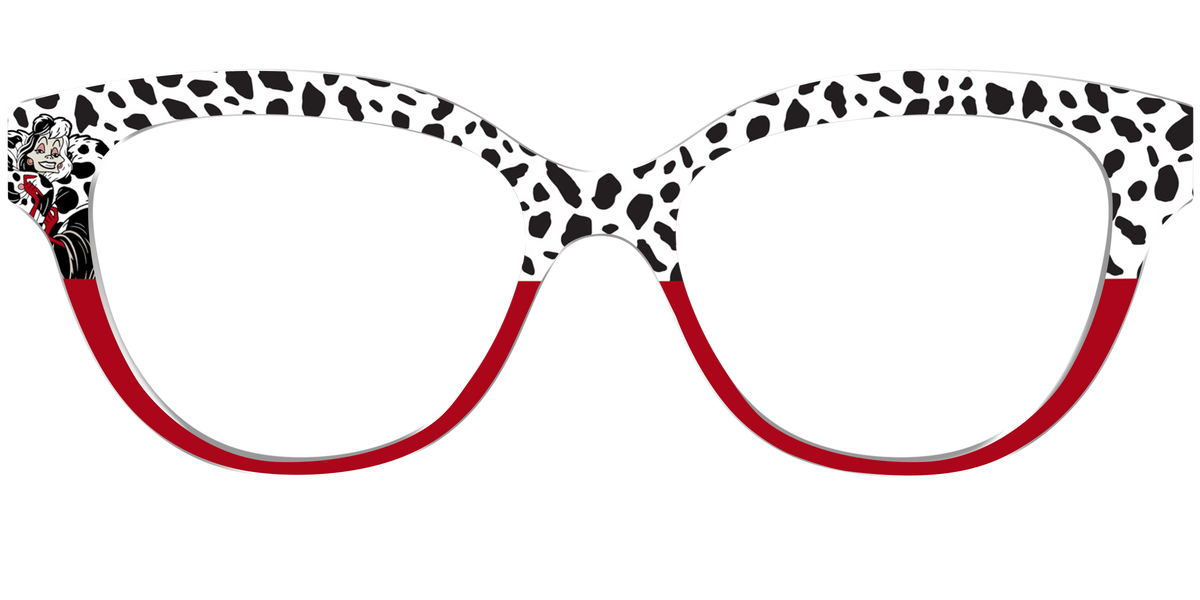 Cruella's Wicked Glamour Split - Front Top Image - Pair Eyewear