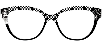 Dark Side Checker Split - Front Top Thumbnail - Pair Eyewear