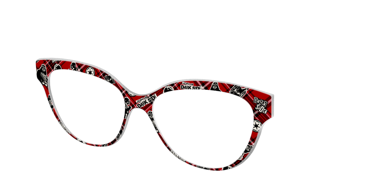 Dark Side Plaid - Angle Top Image - Pair Eyewear