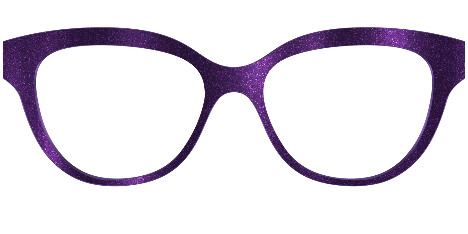 The Deep Purple Shimmer - Front Top Image - Pair Eyewear