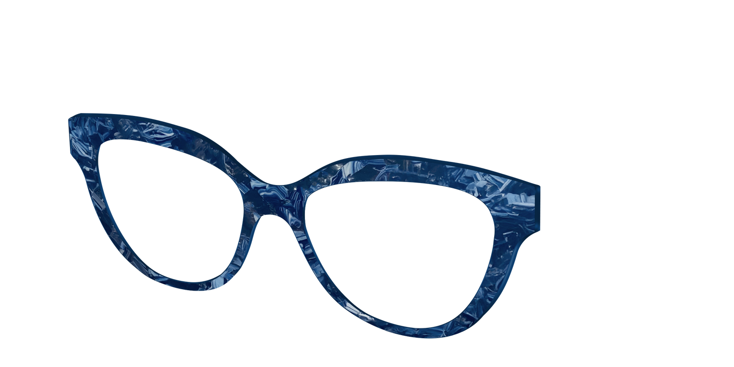 The Deep Slate Pearl Marble - Angle Top Image - Pair Eyewear