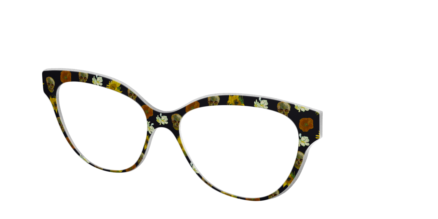 The Floral Skulls - Angle Top Image - Pair Eyewear