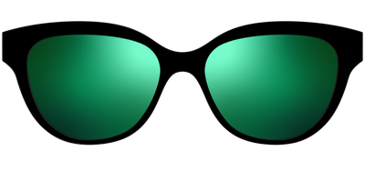 The Polarized Green Reflective Sun Top - Front Top Thumbnail - Pair Eyewear